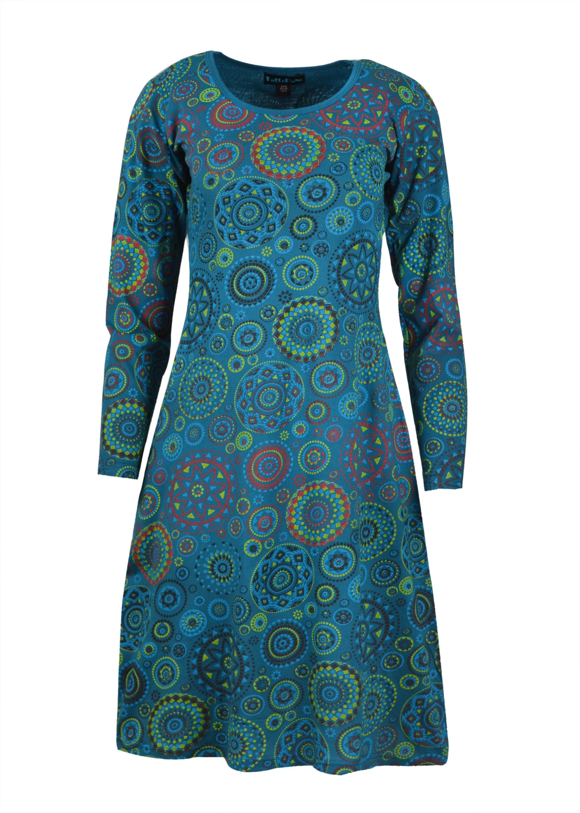 womens-long-sleeve-dress-with-all-over-mandala-print-evening-dress