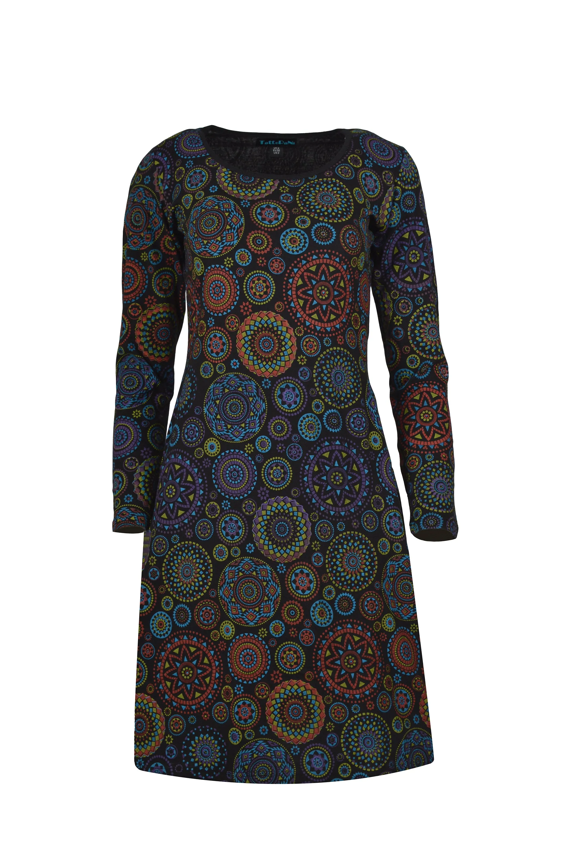 womens-long-sleeve-dress-with-all-over-mandala-print-evening-dress