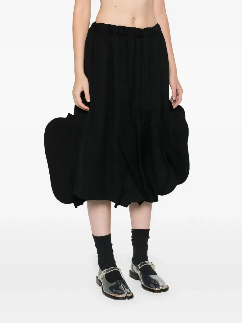 Wool Thick Gabardine Skirt