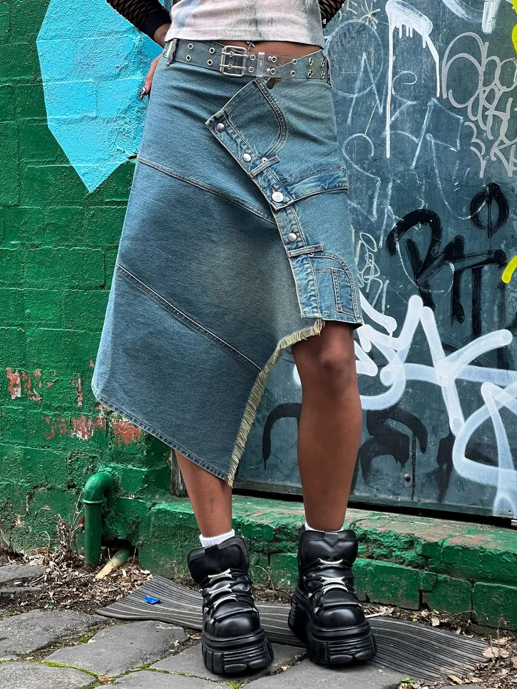 YOJI DENIM SKIRT